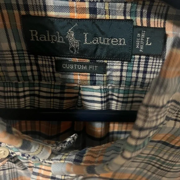 Polo Ralph Lauren - Plaid Button-Down Shirt (custom fit size large) - Picture 2 of 3